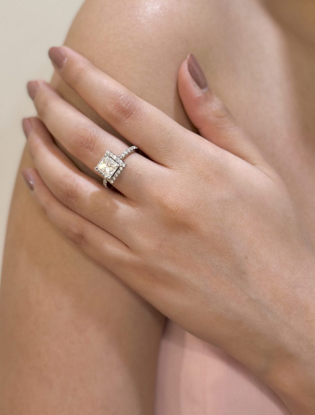 Showcasing Diamond Ring on Girl's Hand
