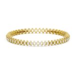 Open Scattered Diamond Bangle