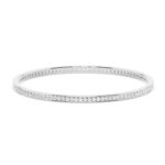 Round Cut Diamond Channel Set Bangle