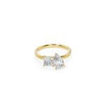 Princess Pear Toi Et Moi Diamond Ring