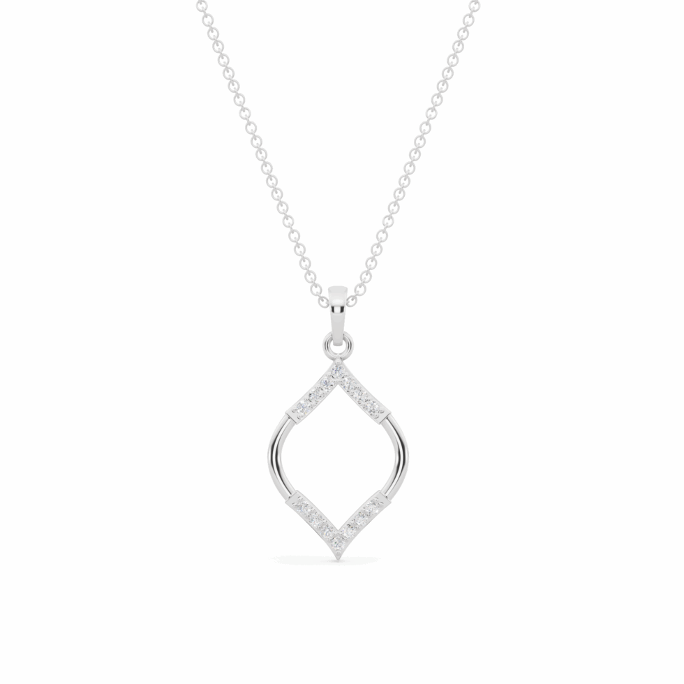 White Gold Nova Diamond Pendant