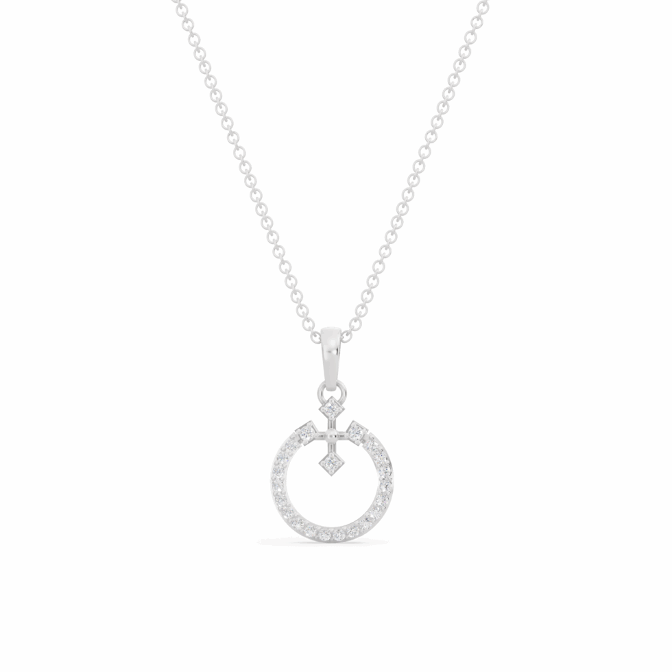 White Gold Olivia Diamond Pendant
