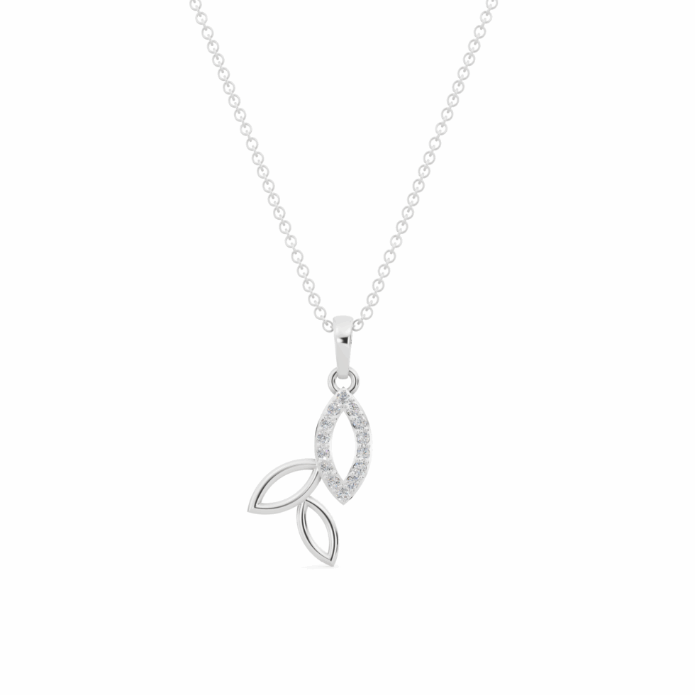 White Gold Autumn Diamond Pendant