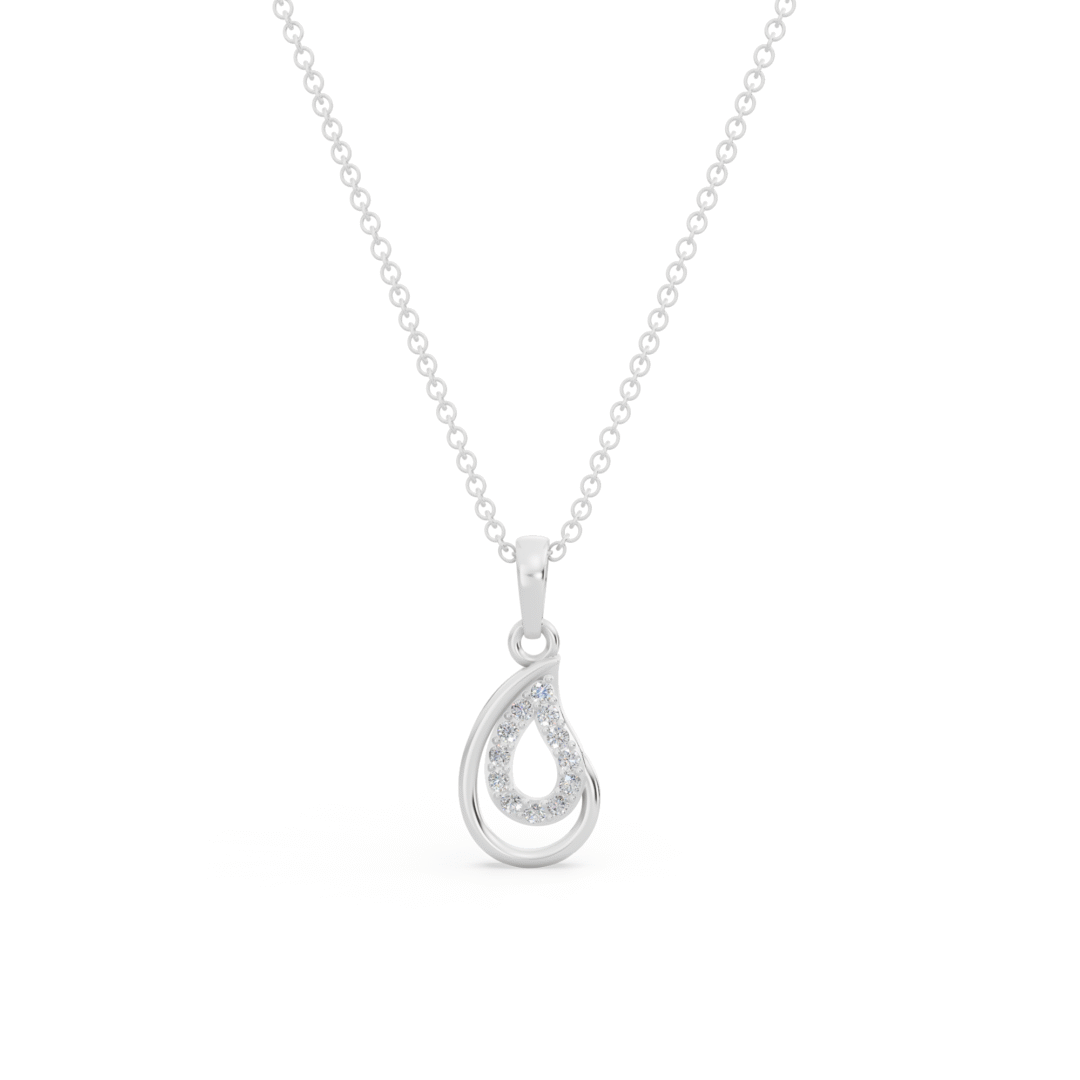 White Gold Aurelia Diamond Pendant