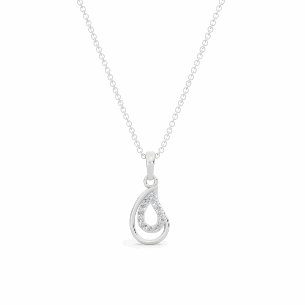 White Gold Aurelia Diamond Pendant