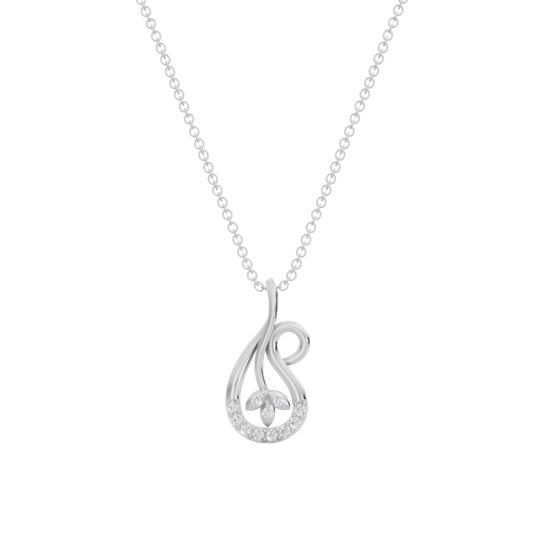 White Gold Alexa Diamond Pendant