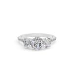 Three Stone Round Diamond Ring