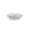 Three Stone Round Lab Diamond Ring