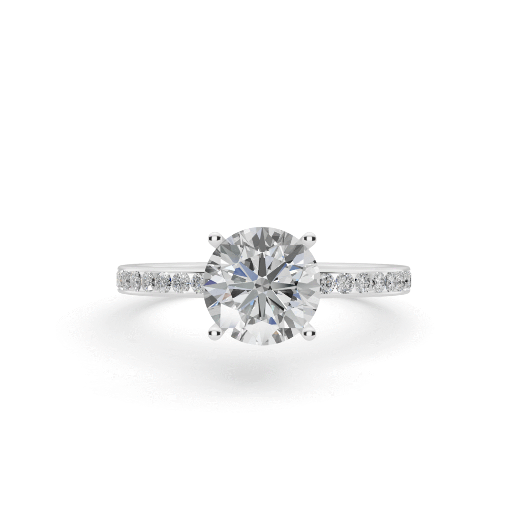 Luminous Twisted Engagement Ring