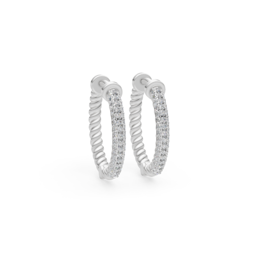 Twisted Brilliance Hoop