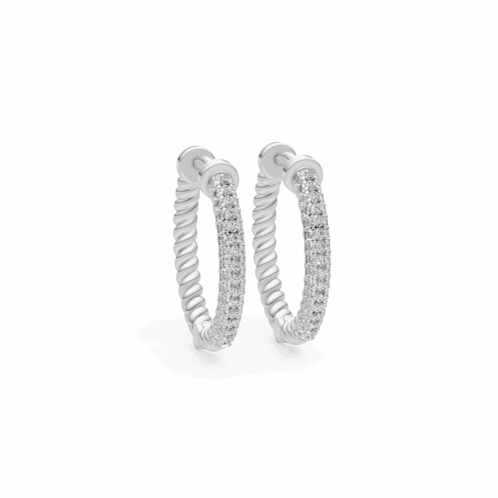 Twisted Brilliance Hoop