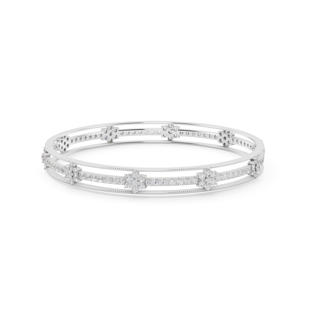 Glistening Diamond Bangle
