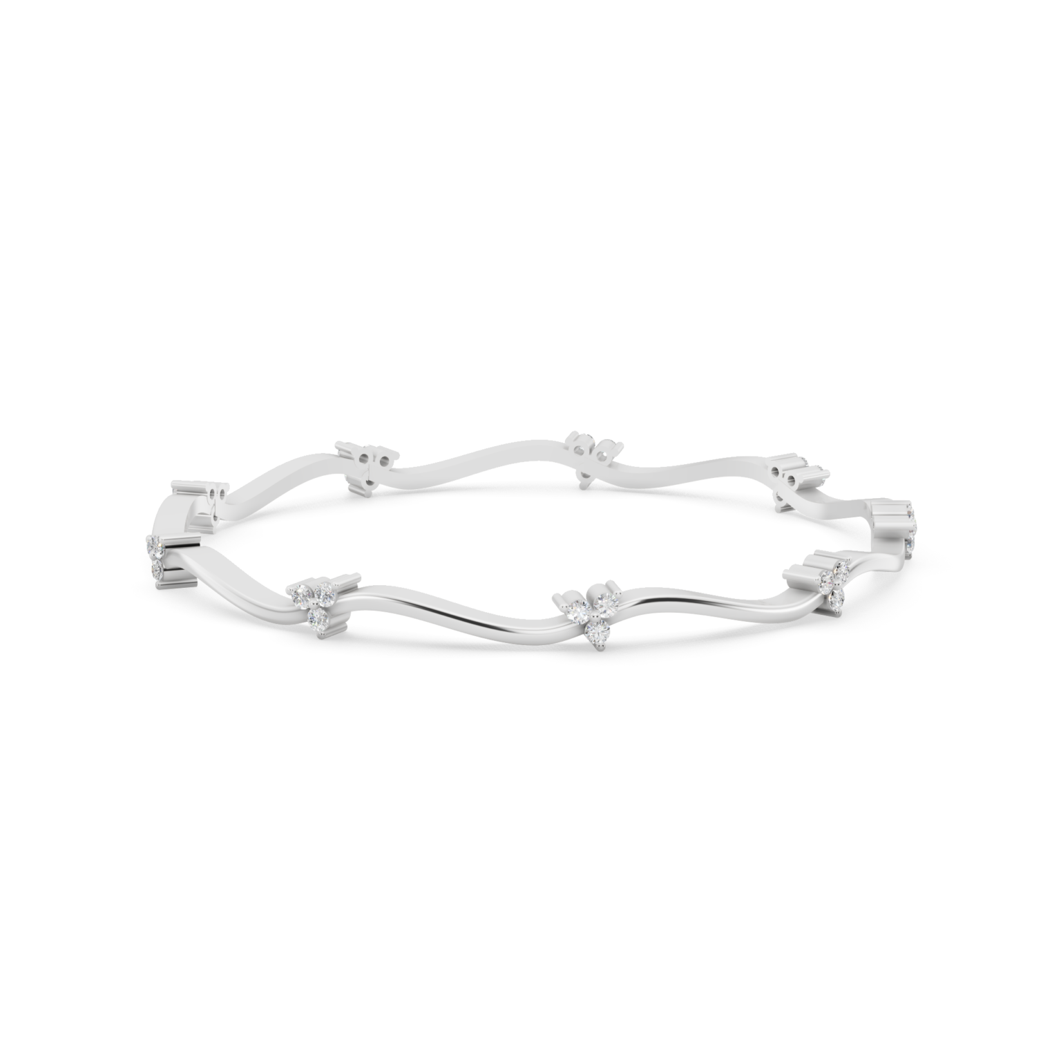 Minimalist Diamond Bangle from Anyra