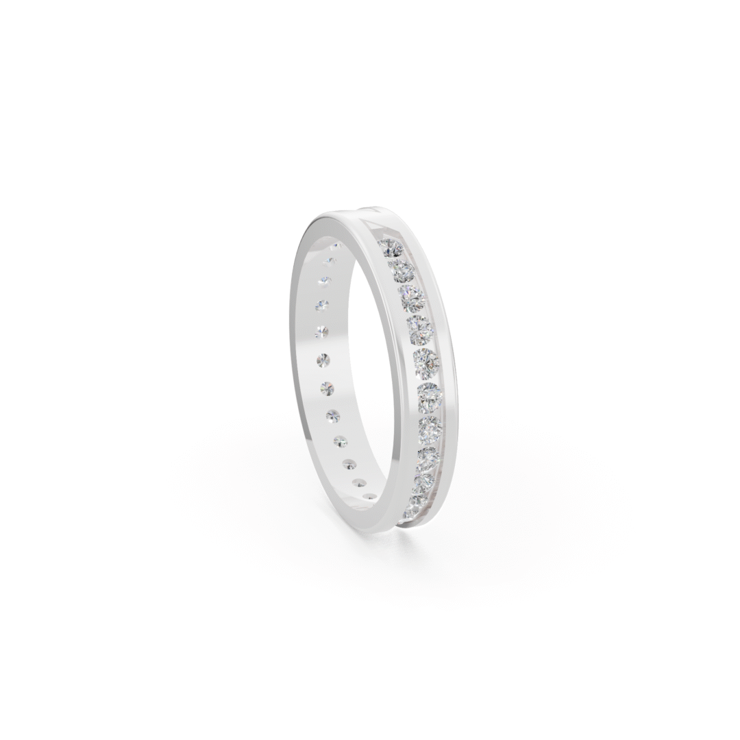 Channel Set Diamond Band from Anyra Diamonds