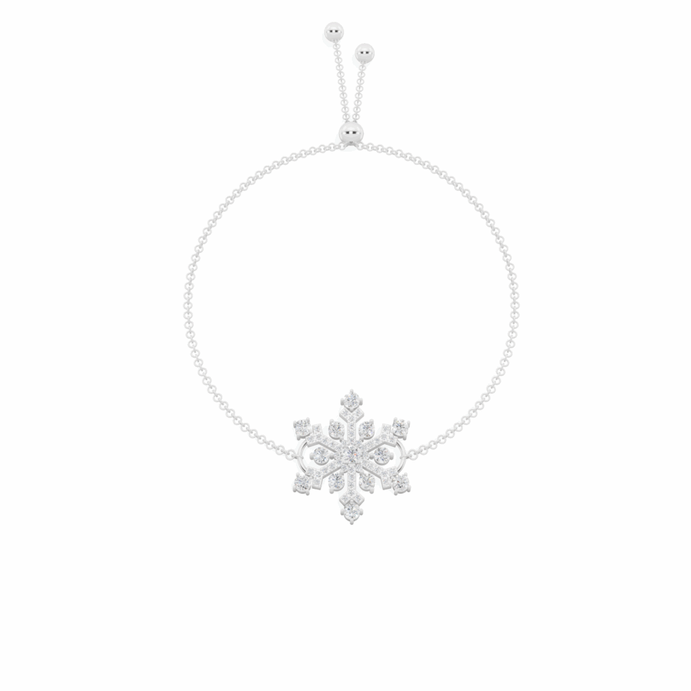 Snowflake Design Diamond Bracelet from Anyra