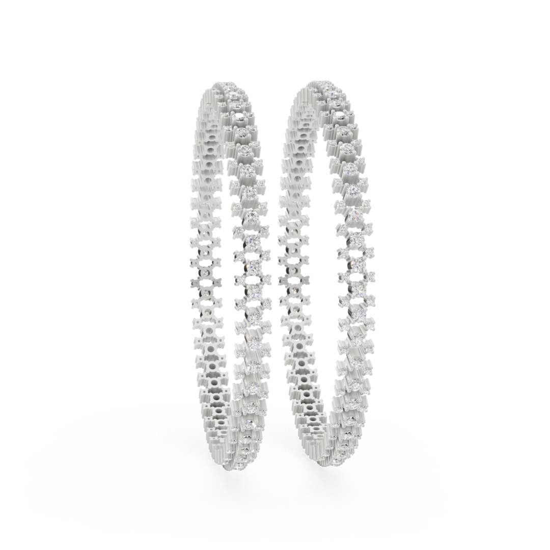 Buy Anyra Open Scattered Diamond Bangle