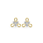 Trinity Bloom Diamond Stud Earrings