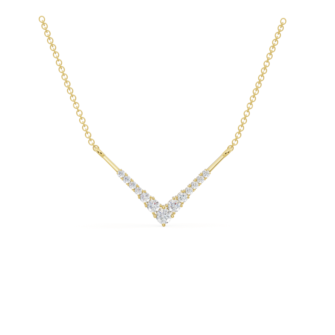 Diamond Chevron Necklace from Anyra Diamonds