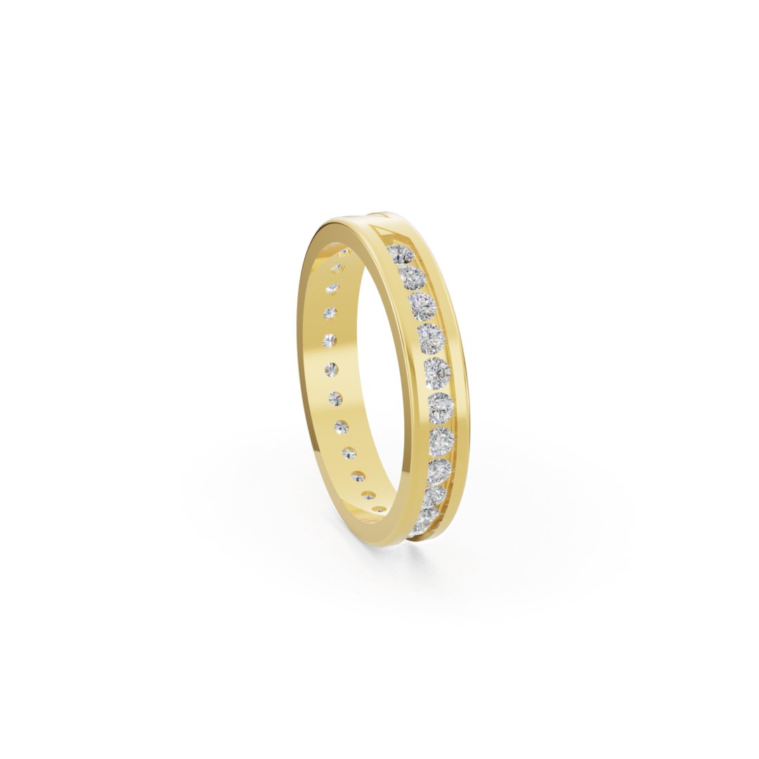 Channel Set Diamond Band from Anyra Diamonds