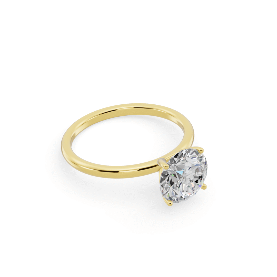 Buy Classic Round Brilliant Cut Solitaire Ring from Anyra