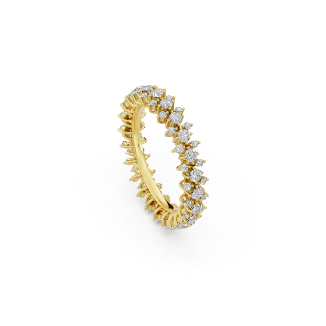 Diamond Cluster Wedding Ring from Anyra Diamonds