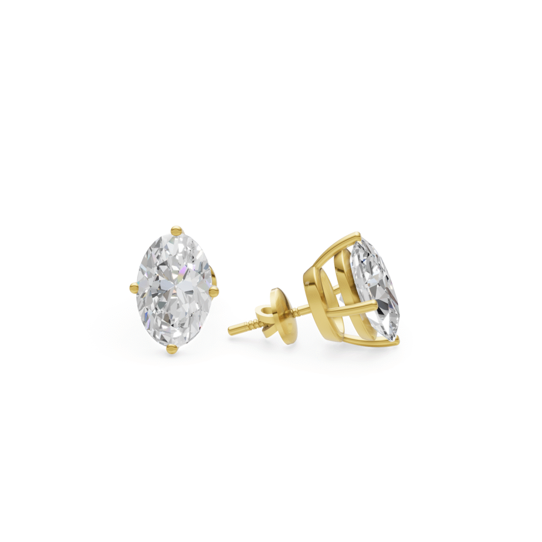 Buy Oval Cut Solitaire Stud