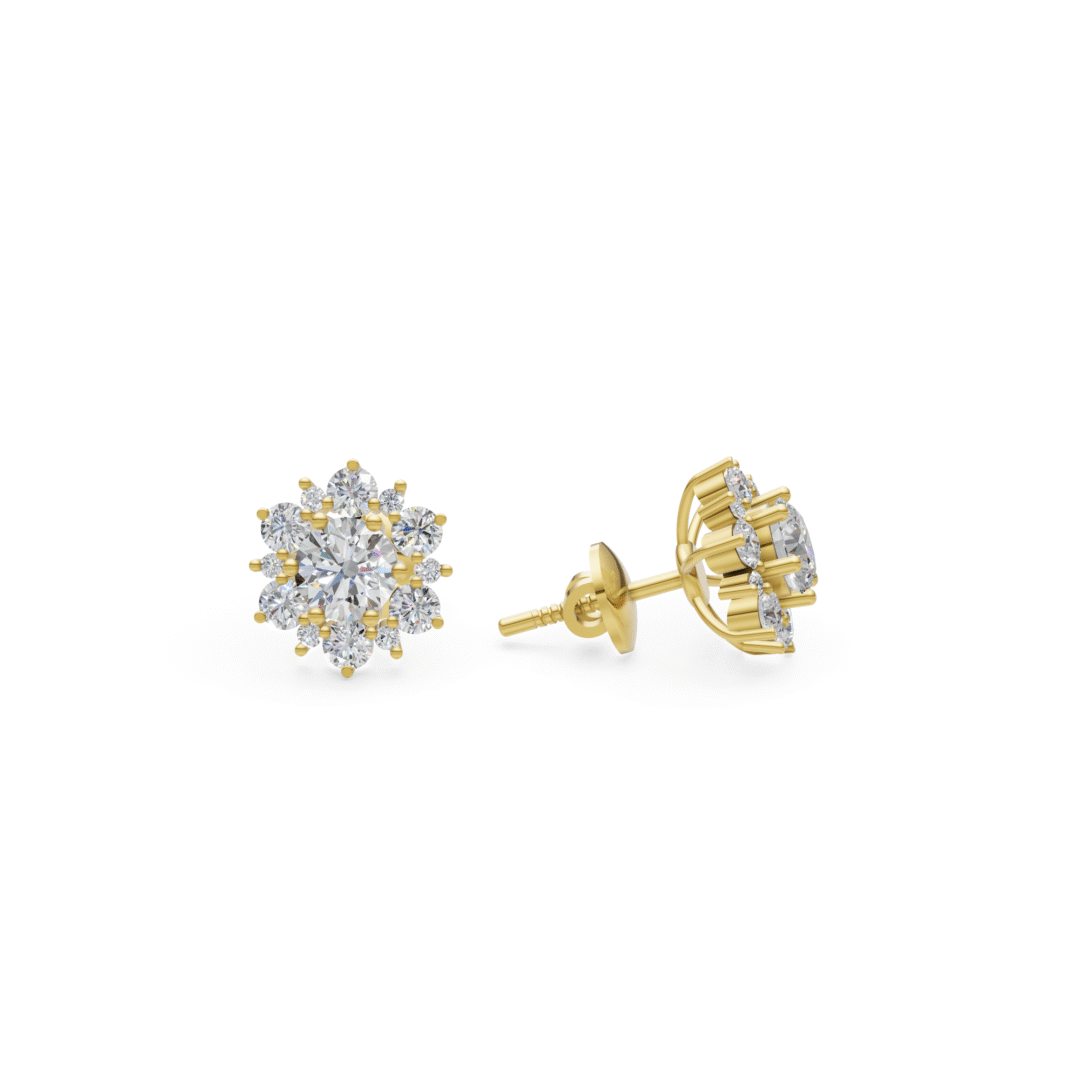 Snowflake design Stud