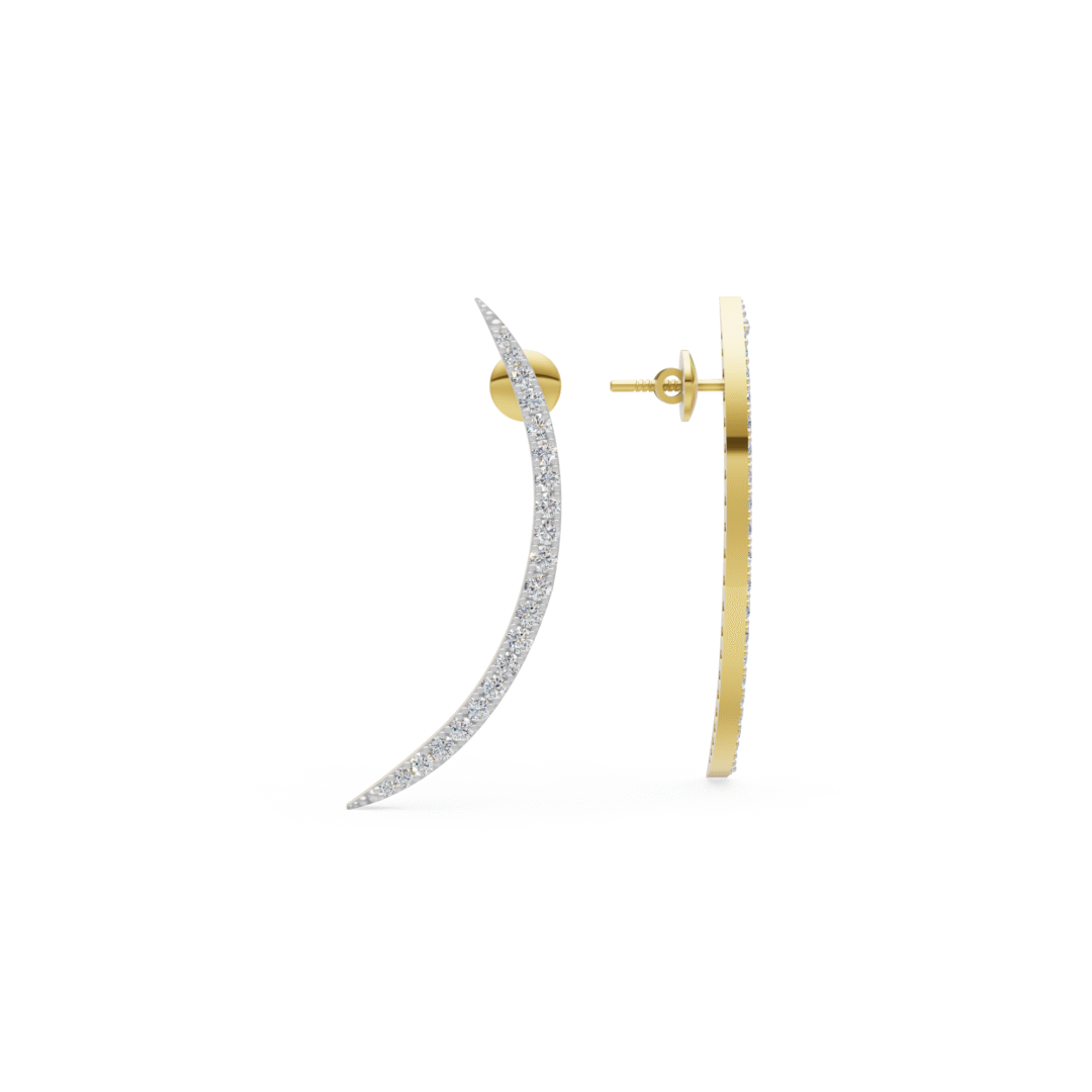 Half Moon Fashion Stud
