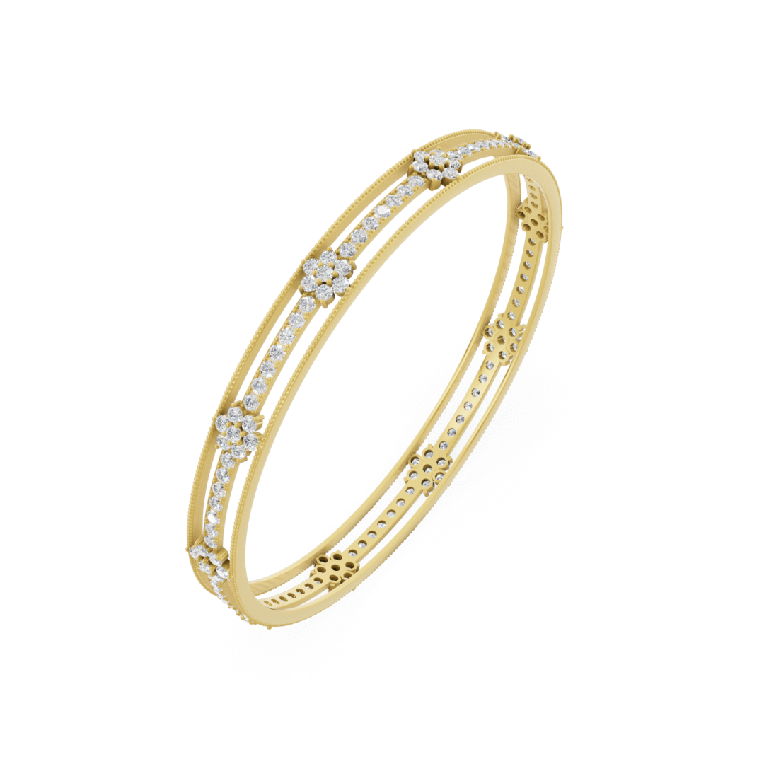 Glistening Diamond Bangle