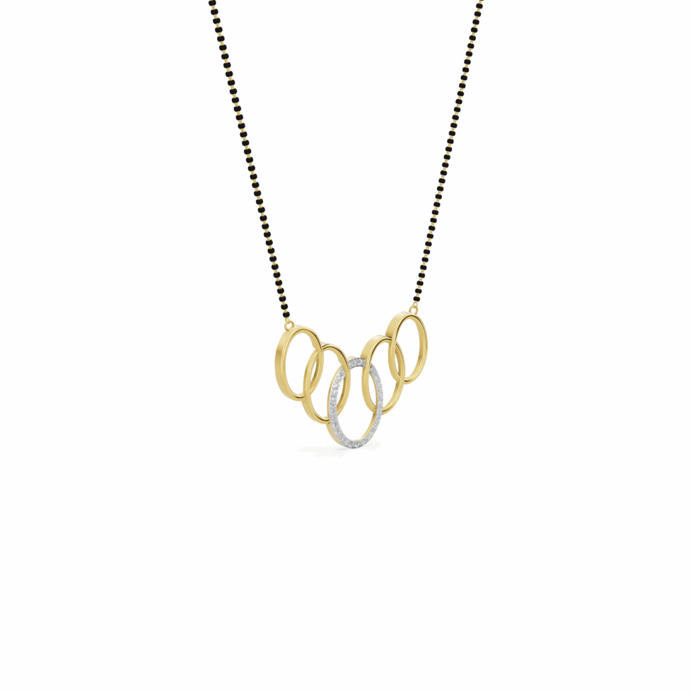 Modern Design Diamond Mangalsutra