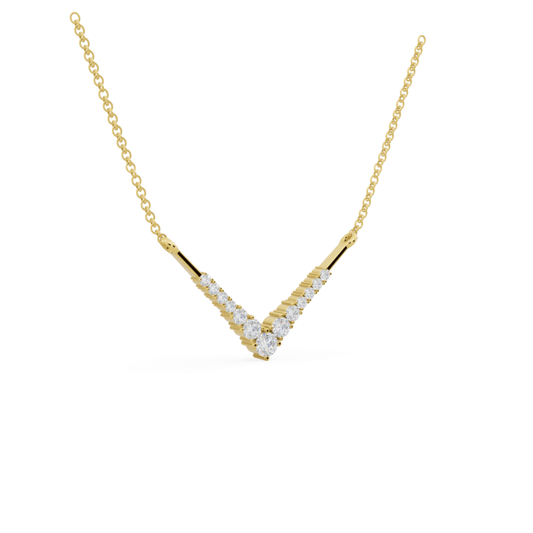 Diamond Chevron Necklace