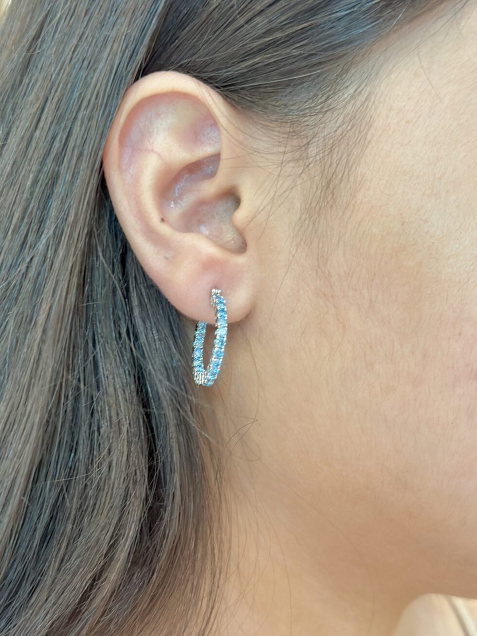 Buy Tennis Round Hoop Earrings