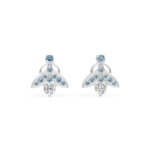 Blue Honeydew Diamond Stud