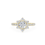 Snowflake design Engagement Ring