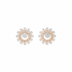 Cluster Diamond Stud Earrings