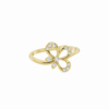 Alina Floral Diamond Ring in White, Yellow, or Rose Gold - 0.09ct Lab Grown