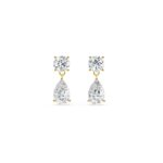 Round Pear Duo Drop Earring