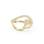 Lattice Flora Diamond Ring