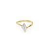 Minimal Marquise EVE Ring with 0.45ct Lab Grown Diamond in Gold