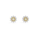 Golden Blossom Sparkle Diamond Stud