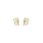 Flutter Butterfly Diamond Stud