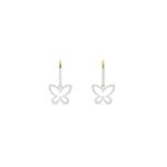 Butterfly Diamond Drop Earrings