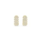 Diamond Huggies Hoop Earrings