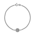 Round Pave Chain Bracelet with Lab Grown Diamond