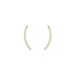 Sleek Design Diamond Ear Climber