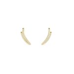Double Wing Diamond Ear Climber