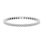 Hexagon Honeycomb Geometric Design Tennis Bracelet