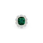 Green Aurora Diamond Cocktail Ring