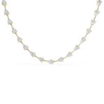 Pear Shape Diamond Tennis Necklace