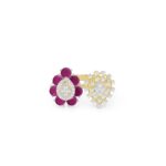 Diamond Rose Duet Cocktail Ring